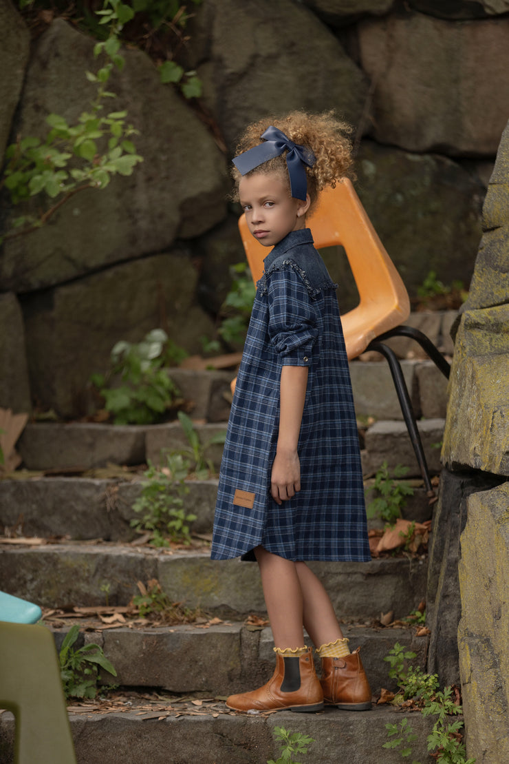Denim Plaid Shirt Dress LimitedEditionNY Denim Plaid Shirt Dress LimitedEditionNY