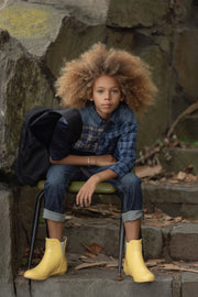 Denim Plaid Boys Shirt