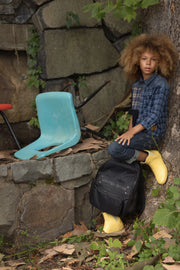 Perforated Leather  Backpack