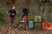 Denim Plaid Pinafore Jumper