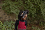 Denim Plaid Pinafore Jumper