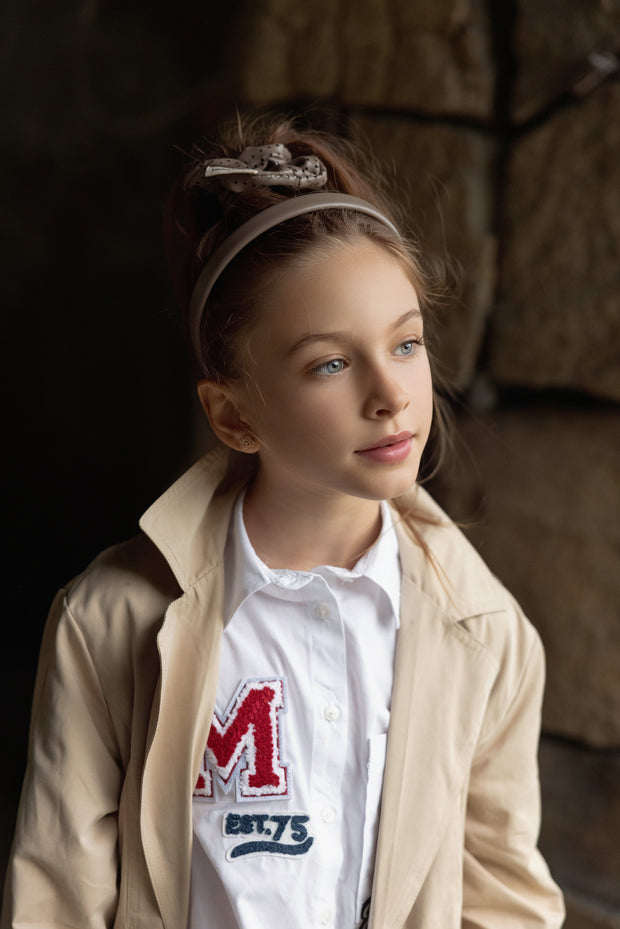 Perforated Leather  Headband-Thin