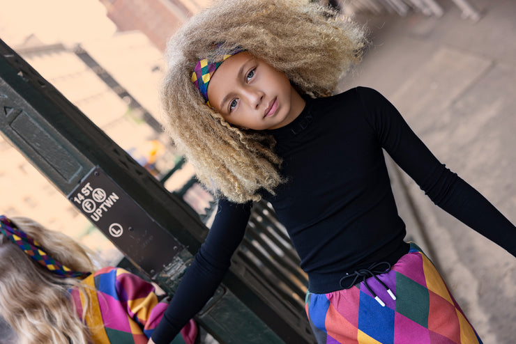 Argyle Printed Sweatband-Royal