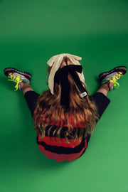 Velvet Logo Patch Bow