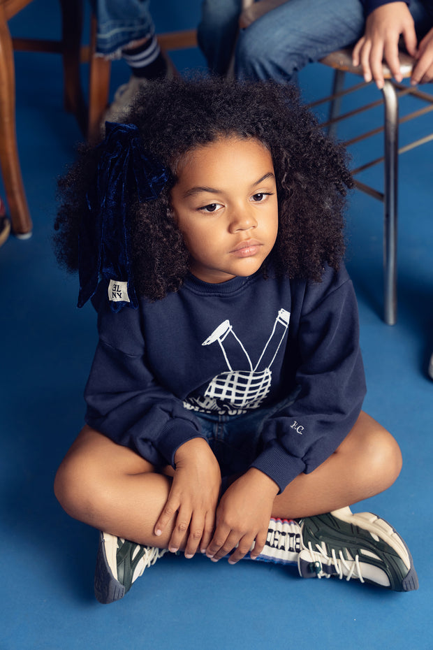 Velvet Logo Patch Bow