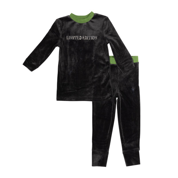 Stud Logo Velour Pajamas