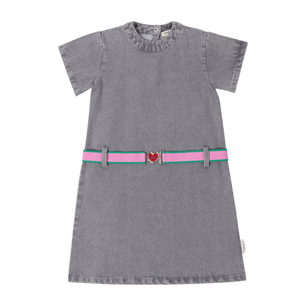 Denim Belt Dress
