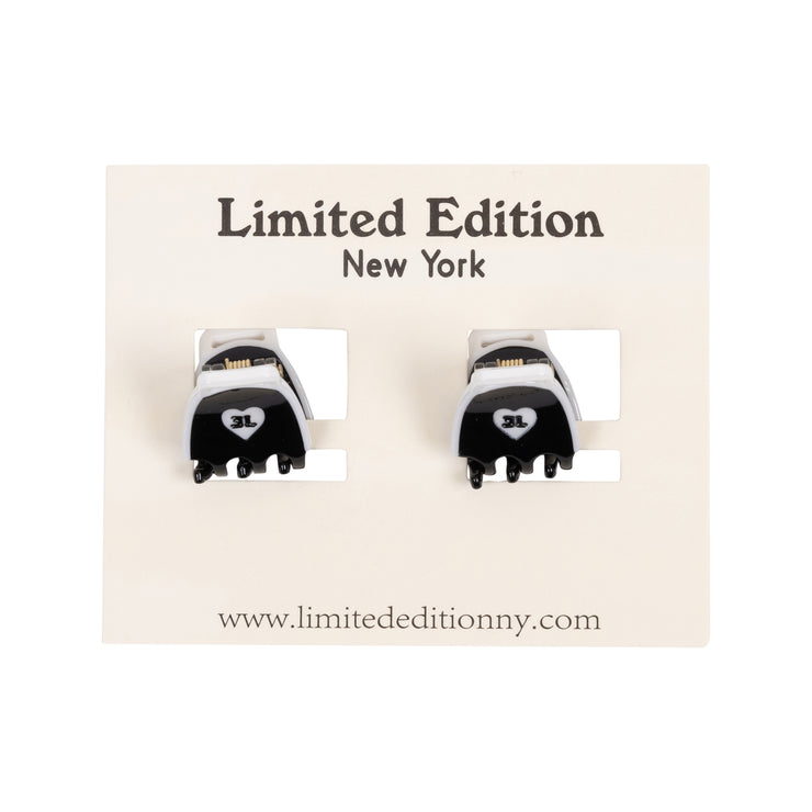 Stripe Mini Claw Clip 2 Pack
