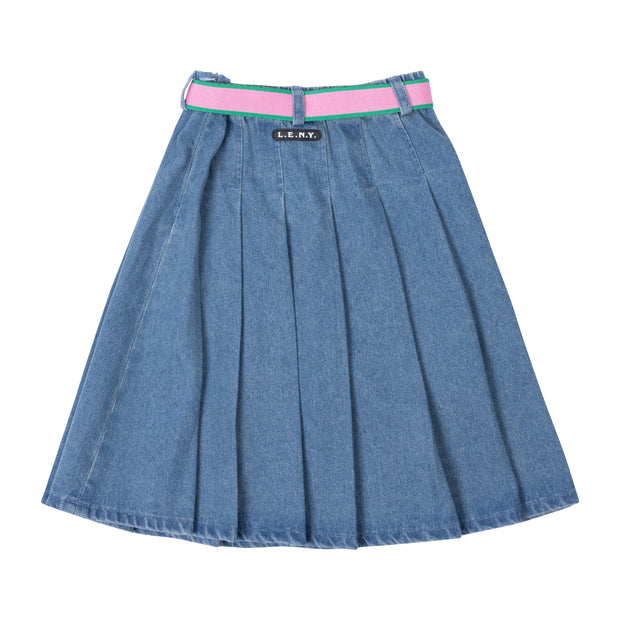 Denim Belt Skirt