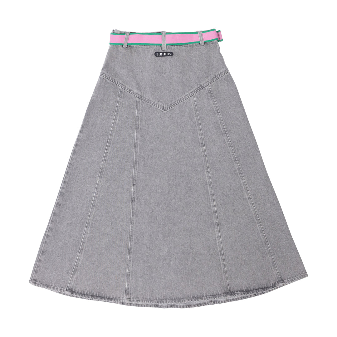 Denim Belt Midi Skirt – LimitedEditionNY