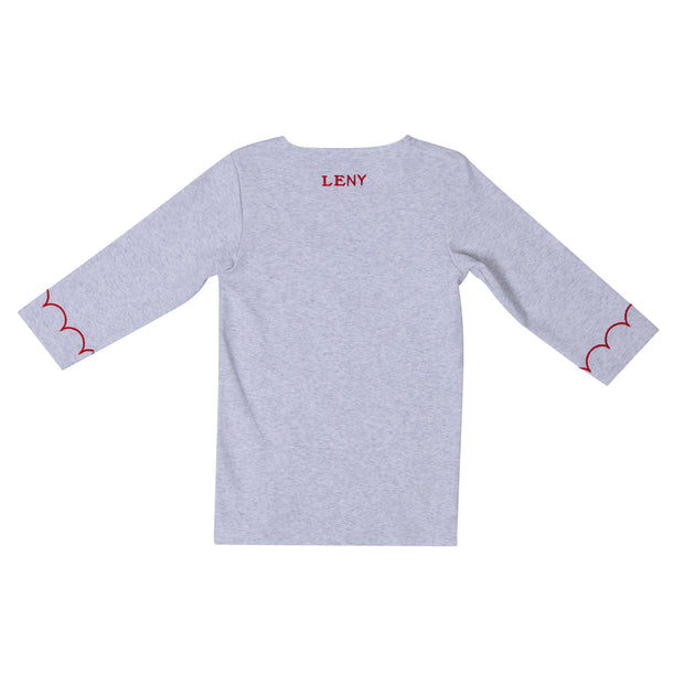 Scalloped Embroidery Tee