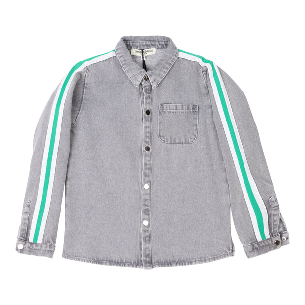Denim Belt Boys Shirt