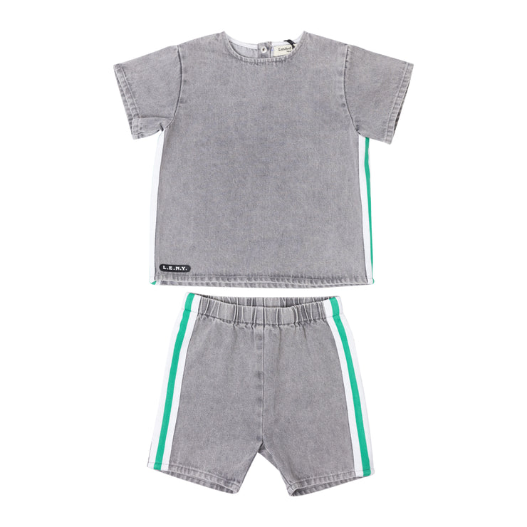 Denim Belt   Boys Set-Toddler