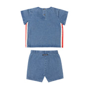 Denim Belt   Boys Set-Toddler