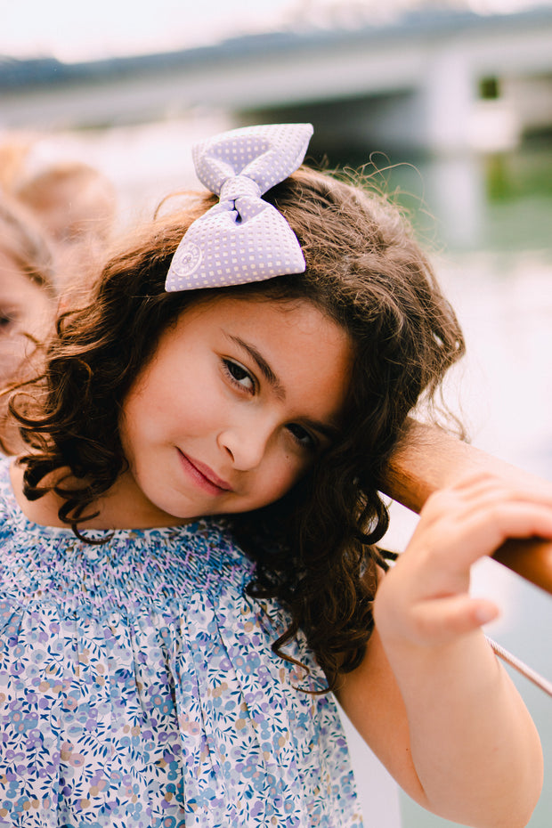 Perforated Puffed Bow Clip