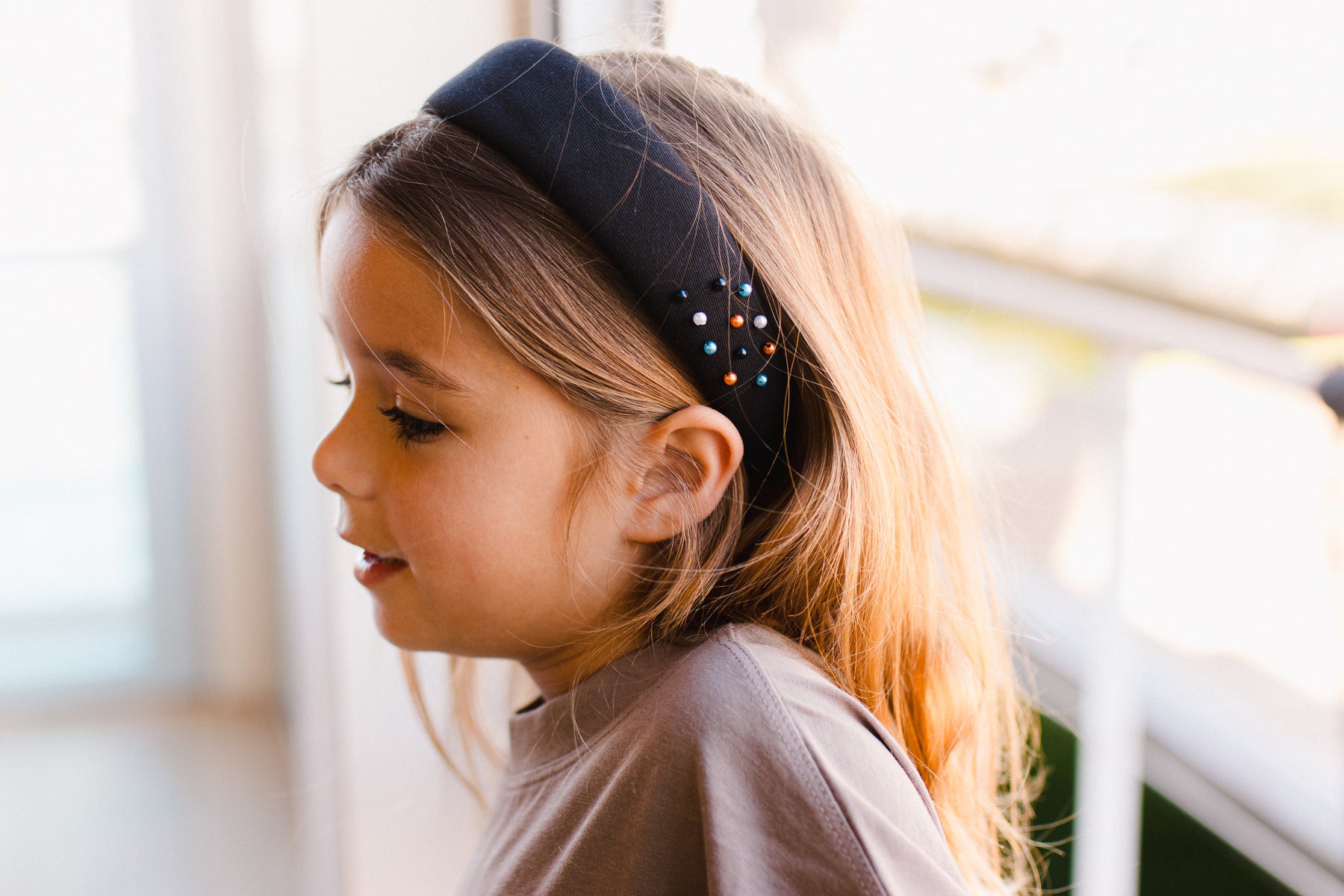 Ltd Ed: new Rachel Pally for Shopbop ?Stretch Jersey Headband ?Navy Metallic Jersey Headband | Navy main image 2