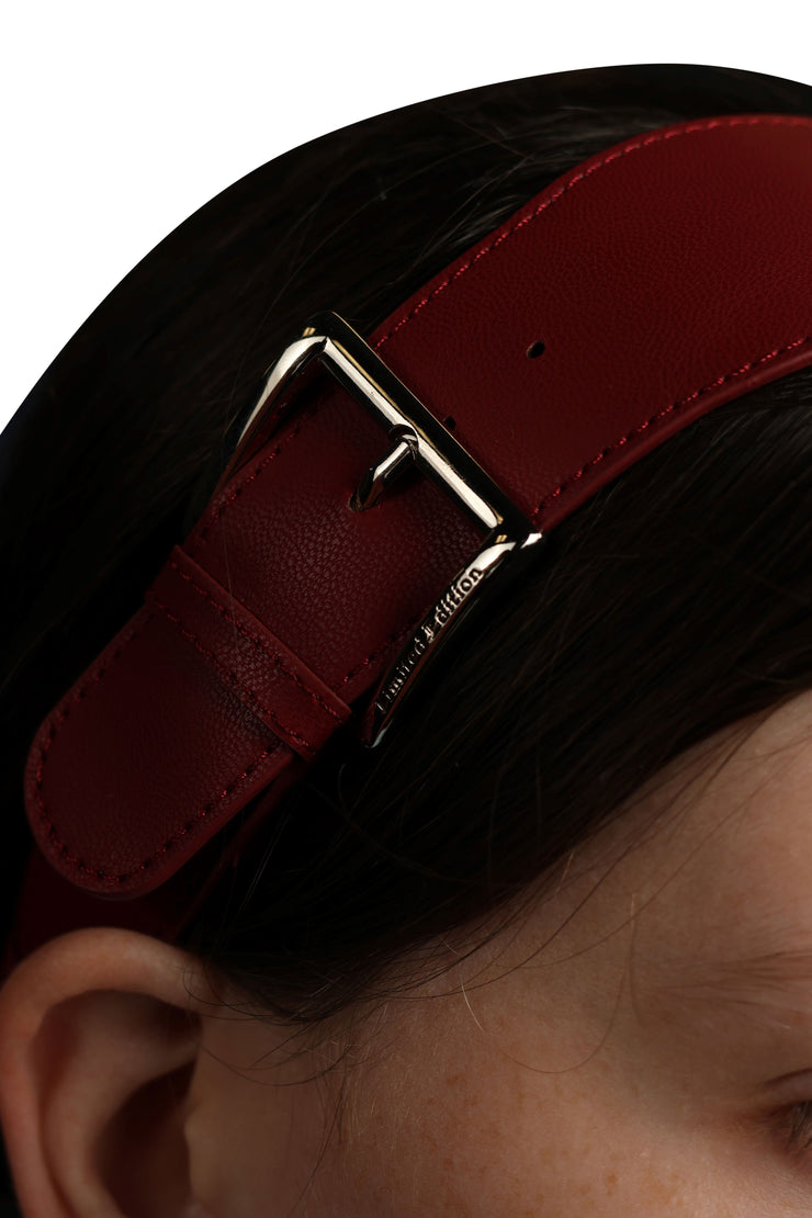 Leather Buckle Soft Headband