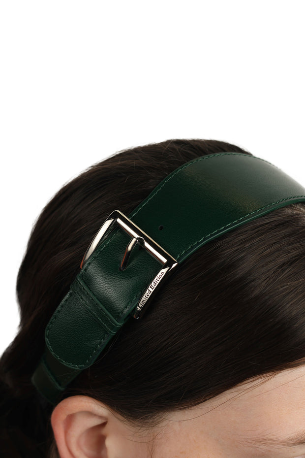 Leather Buckle Soft Headband