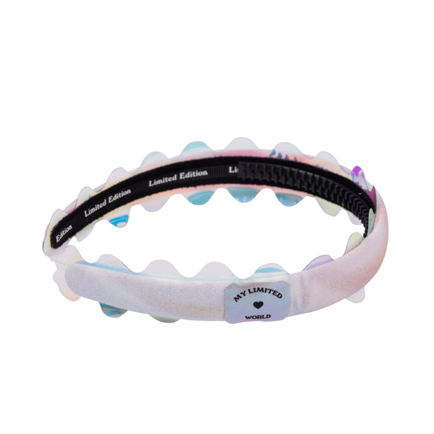 Iridescent Scalloped Edge Headband