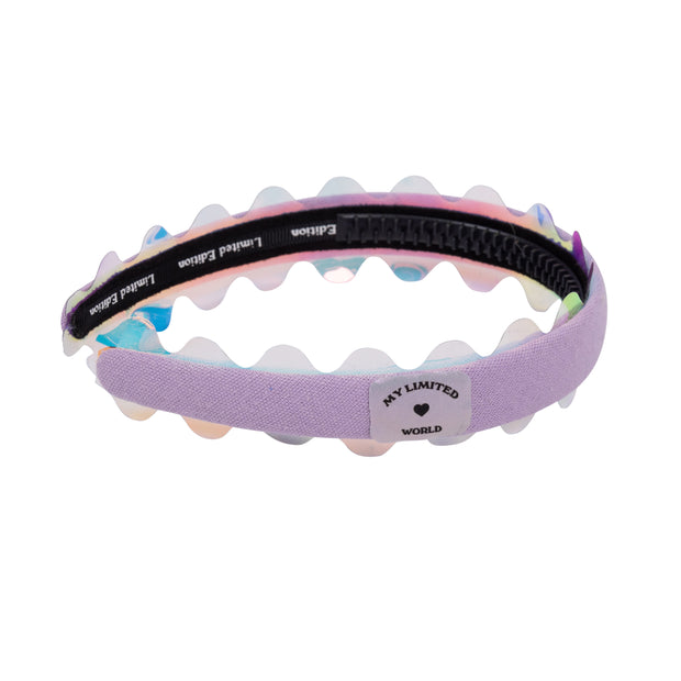 Iridescent Scalloped Edge Headband