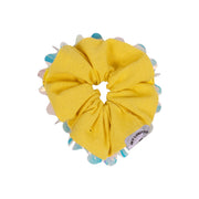 Iridescent Scalloped Edge Scrunchie