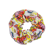 Graffiti Print Pony Scrunchie