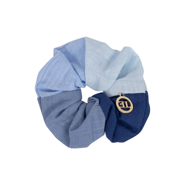 Multi Linen Scrunchie