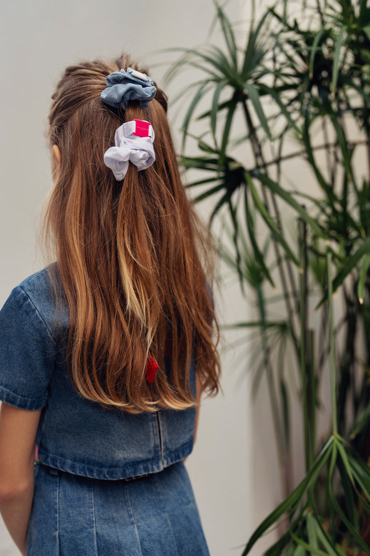 Scrunchie with   Acrylic Plate