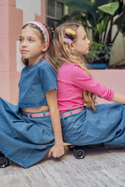 Iridescent Scalloped Edge Headband