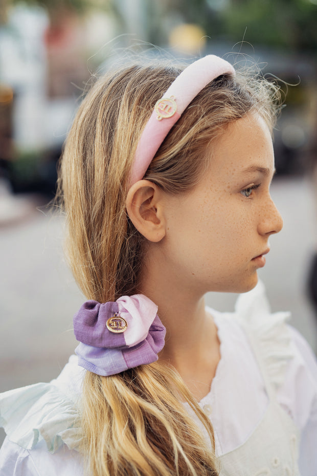 Multi Linen Scrunchie