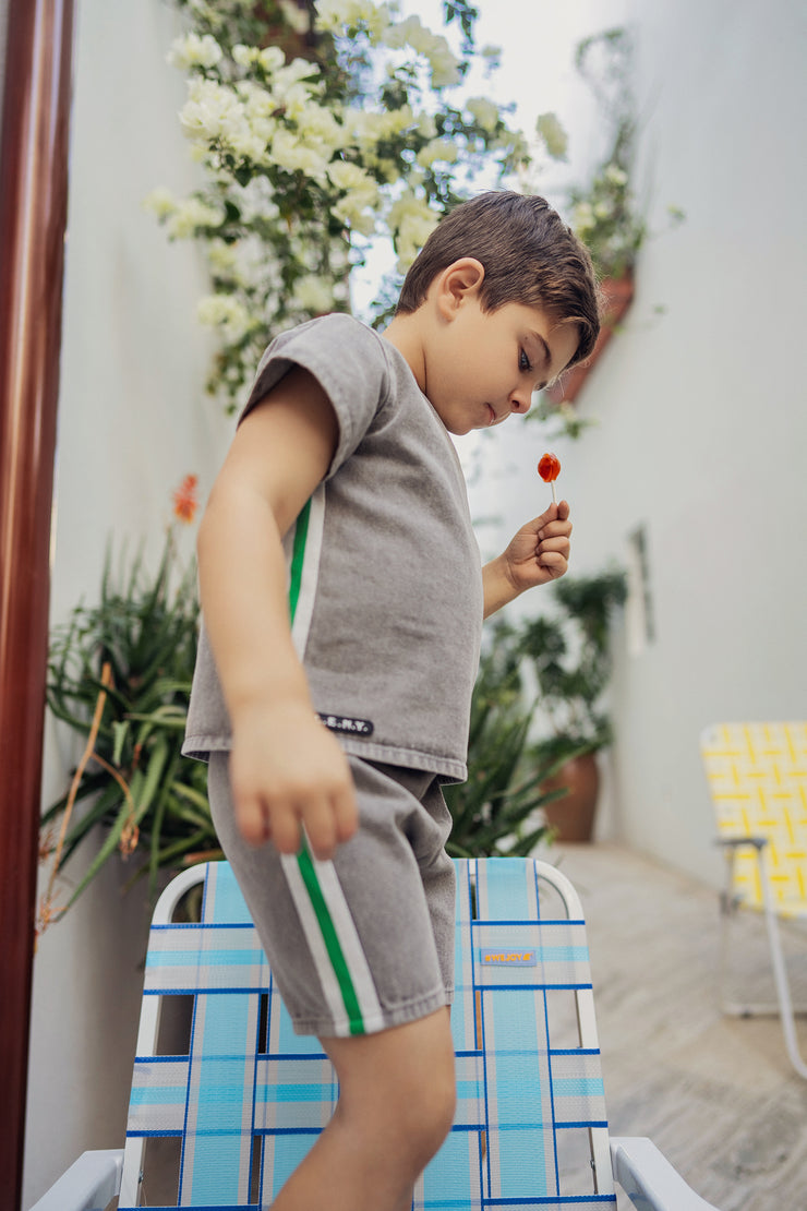 Denim Belt   Boys Set-Toddler