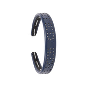 Perforated Leather Logo Headband