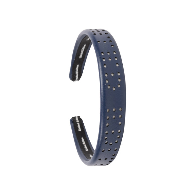 Perforated Leather Logo Headband