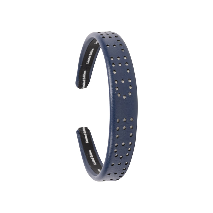 Perforated Leather Logo Headband