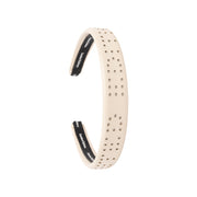 Perforated Leather Logo Headband