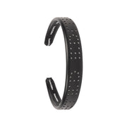 Perforated Leather Logo Headband