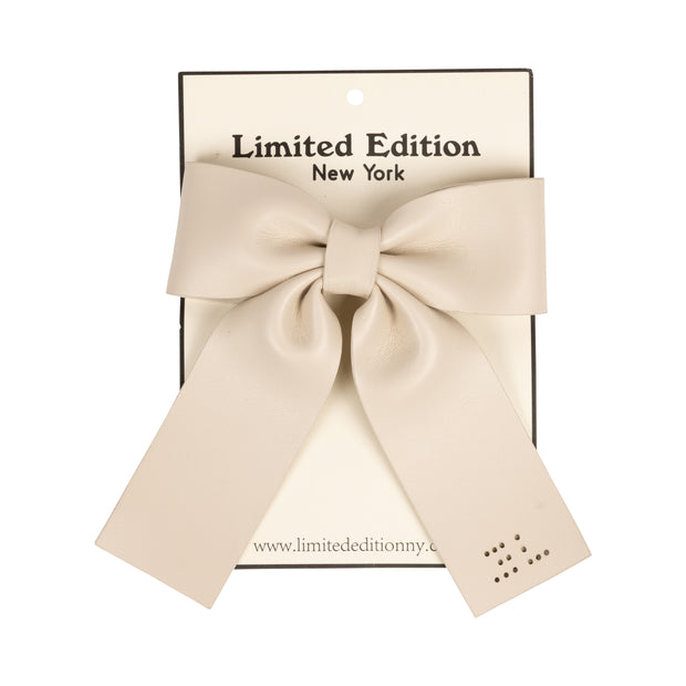 Perforated Leather  Bow
