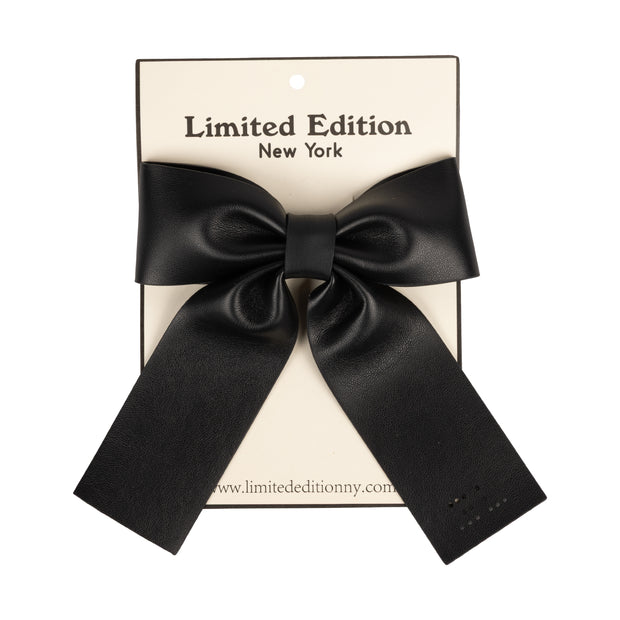 Perforated Leather  Bow