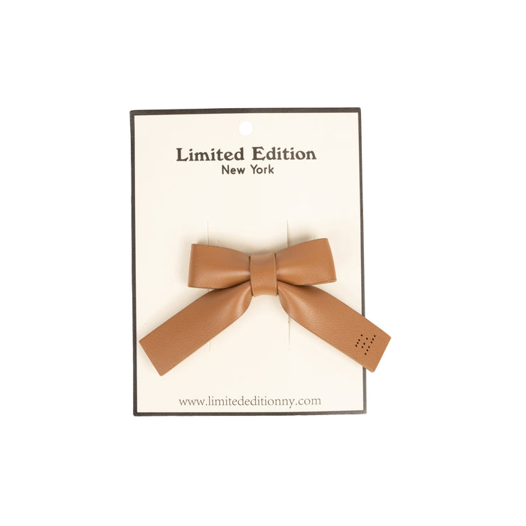 Mini Perforated Leather Bow 2- Pack