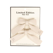Mini Perforated Leather Bow 2- Pack