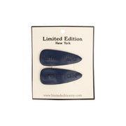 Perforated Leather  2-Pack Snap Clips