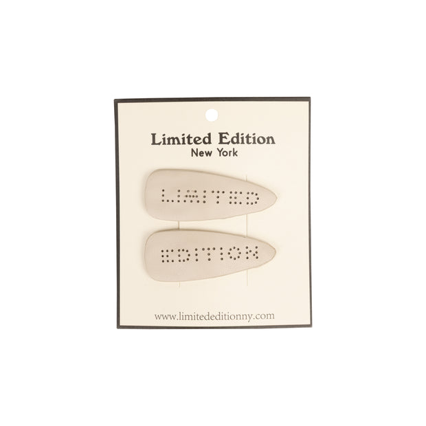 Perforated Leather  2-Pack Snap Clips