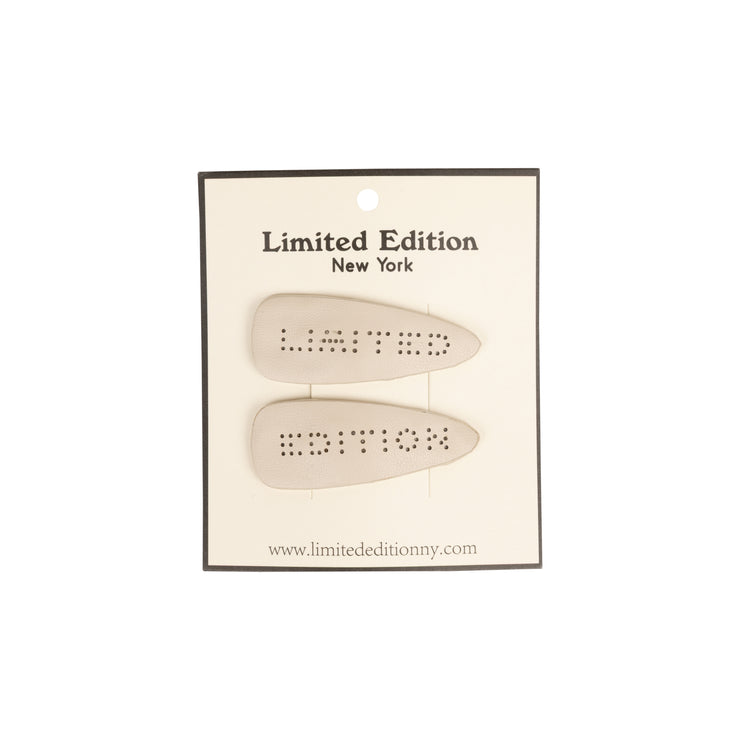 Perforated Leather  2-Pack Snap Clips