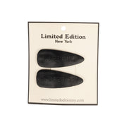 Perforated Leather  2-Pack Snap Clips
