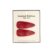 Perforated Leather  2-Pack Snap Clips