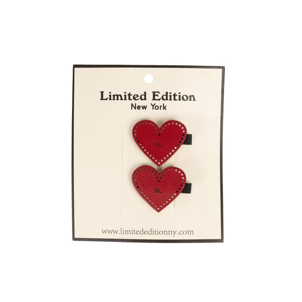 Perforated Leather Designed Clip 2-Pack