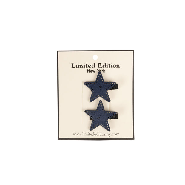 Perforated Leather Designed Clip 2-Pack