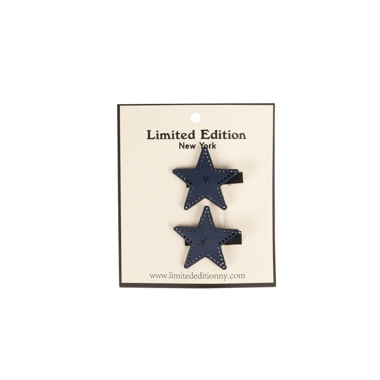 Perforated Leather Designed Clip 2-Pack