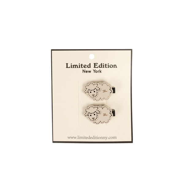 Perforated Leather Designed Clip 2-Pack
