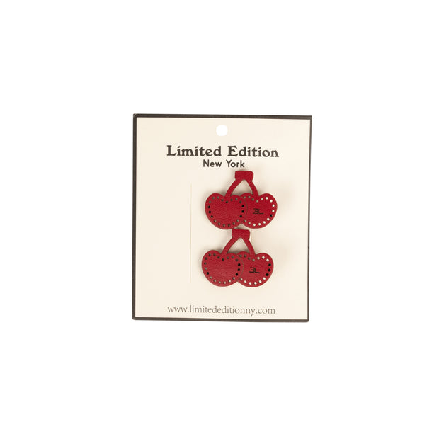 Perforated Leather Designed Clip 2-Pack